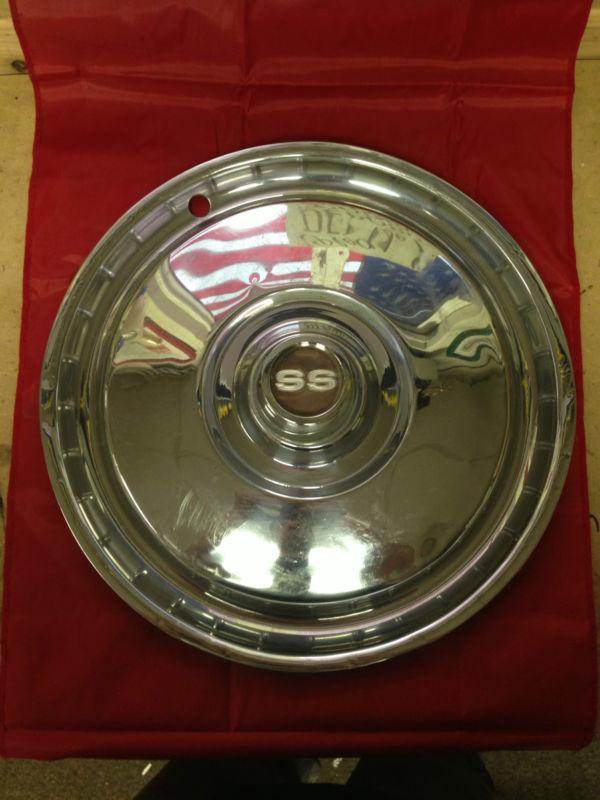 1960's 70's nos chevrolet 15" super sport stainless hub cap gm american muscle