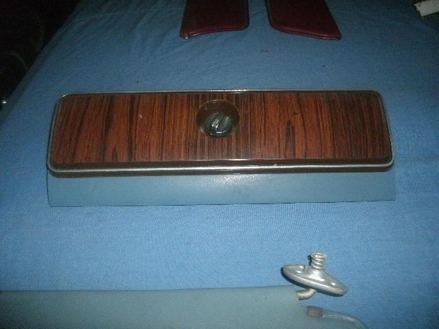 1976 77 78 79 80 aspen volare blue and woodgrain glove box door