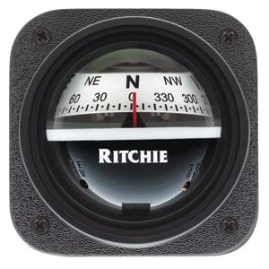 Ritchie v-537w explorer compass - bulkhead mount - white dialpart# v-537w