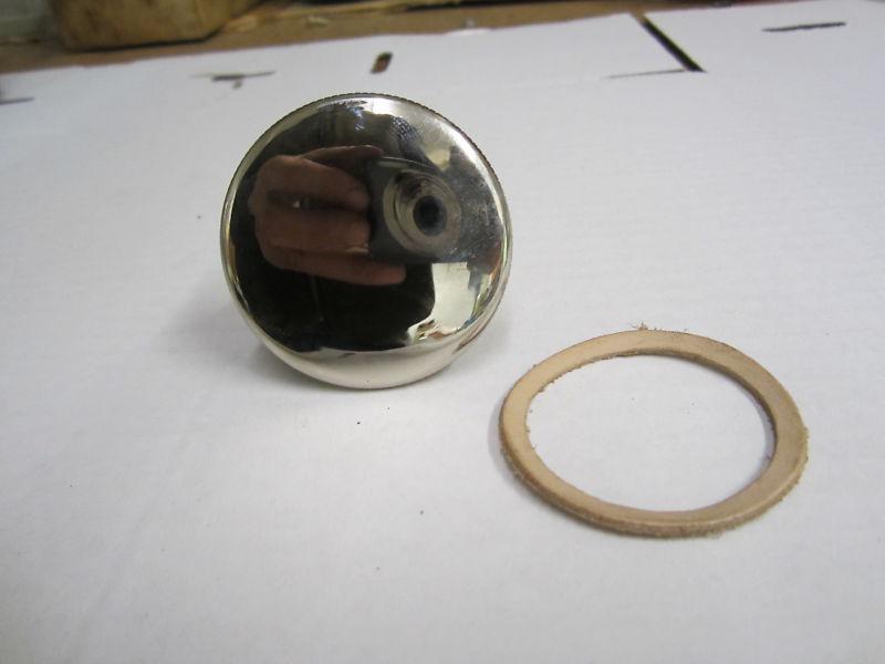 Early harley gas & oil cap  j jd single vl rl 1916 to  1934    nickle plated