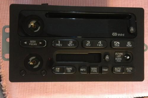 02-03 chevy envoy trailblazer radio cd cassette player oem  for parts no display