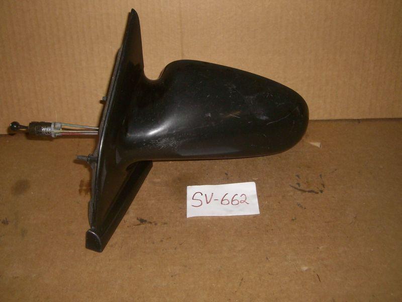96-02 saturn s series left hand lh drivers side view mirror manual