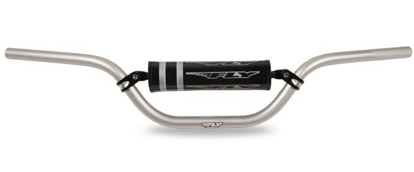 Fly racing aero flex motocross trx 400ex bend handlebar, silver