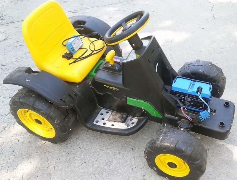 It used to be john deere lawn mower electric hot rod for the kids few good parts