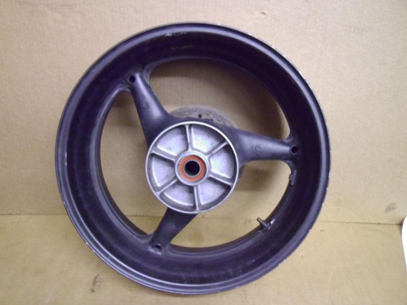 01-03 honda 954 rear rim wheel - bent, can be repaired, stunt, burnout, d8