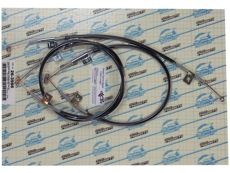 Ez slider cable set, chevrolet, chevelle, non air, 1966-67, (3pcs) [26-3566]