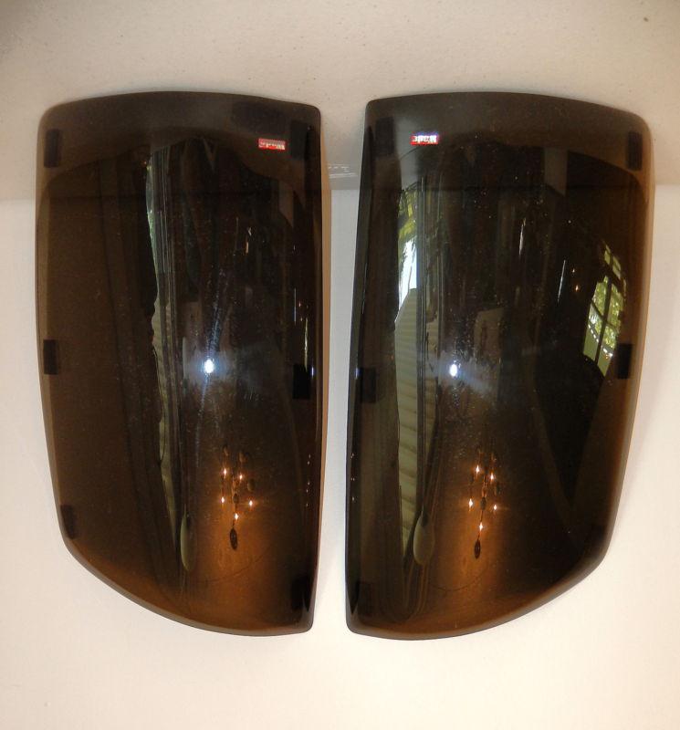 Wade 72-34806 smoke tint solid design tail light cover - pair