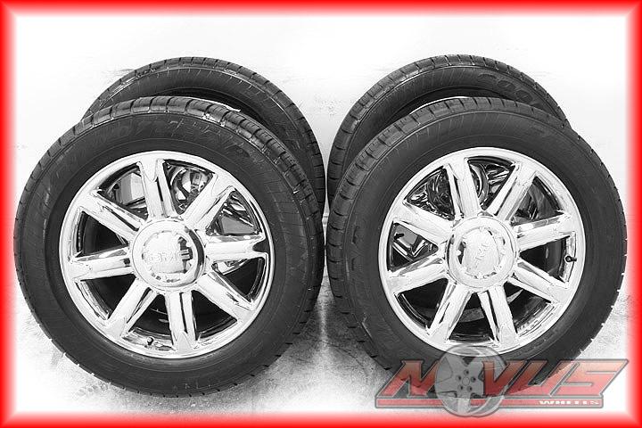 New 20" gmc yukon denali sierra chevy tahoe silverado chrome wheels tires 18 22