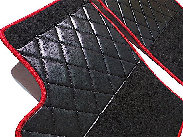 Black/red premium velours mat set for lotus esprit s1 + s2 lhd + rhd