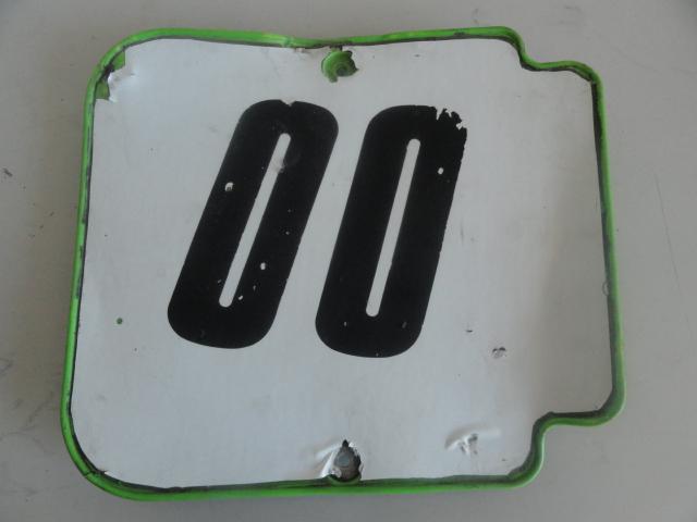 1988 1989 kawasaki kx 250 front number plate kx250