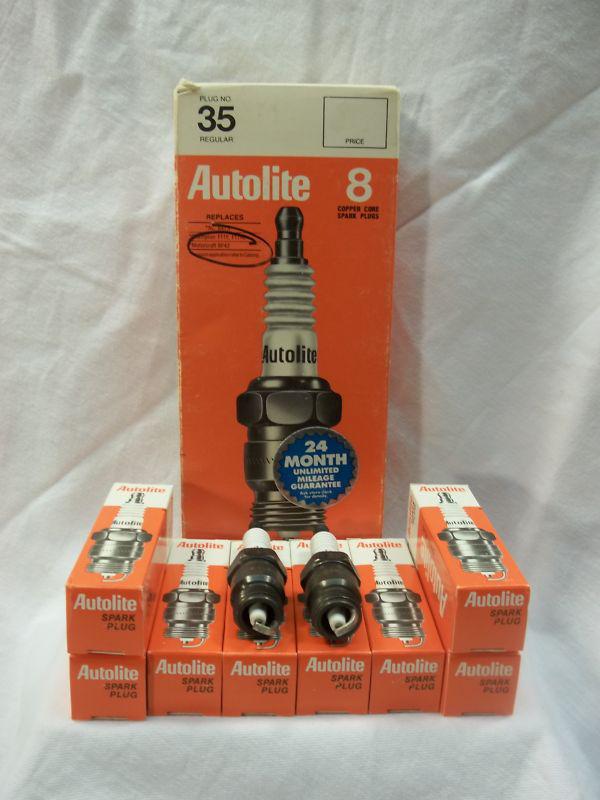 Autolite bf42 set of 8 spark plugs new in box.  