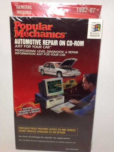 Popular mechanics automotive repair on cd-rom for general motors 1982 - 1987
