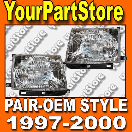 97-00 tacoma headlight headlamp headlights set pair