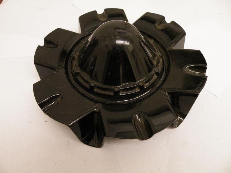 (1) cabo unique 921-1 used black wheel hub cover center cap