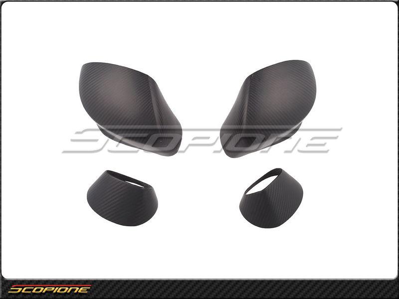 Scopione nissan 09-14 gt-r gtr r35 black matte carbon fiber mirror covers type-2
