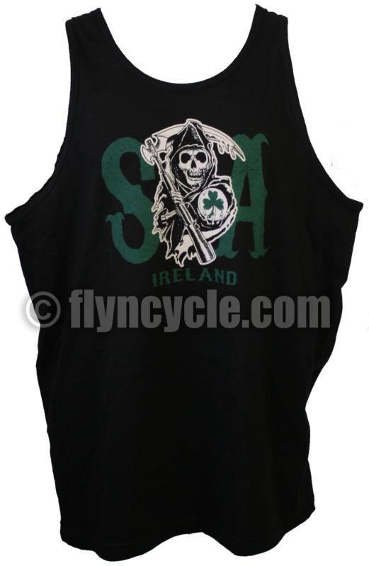 Sons of anarchy samcro soa ireland 2-sided tank top t-shirt