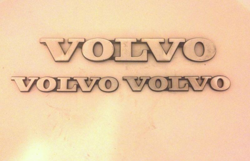 Volvo fender and rear nameplate emblem badge metal oem vintage