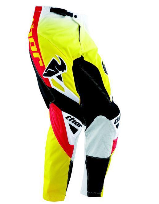 Thor 2013 phase streak yellow mx motorcross atv pants 28 new