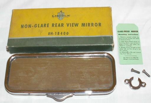1949 1950 1951 49 50 51 lincoln, mercury nos accessory rear-view mirror