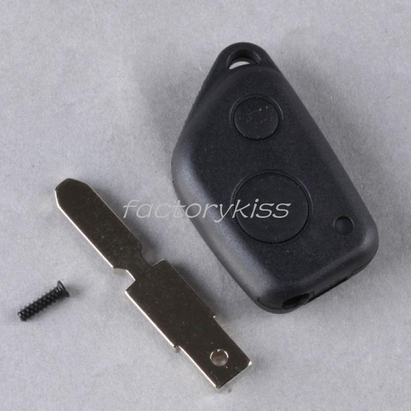 Gsl transmitter remote key case for peugeot 406 306 key blade 2 button fob