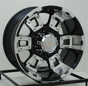 17 inch black wheels/rims chevy gmc dodge ram 2500 3500 trucks 8 lug 17x10 diamo