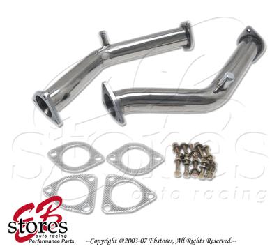 Stainless steel downpipe nissan 350z g35 02-04 05 06 07
