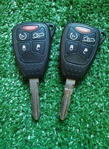 2 dodge/chrysler/jeep keyless entry remote fob *0ht692427aa* 5 button