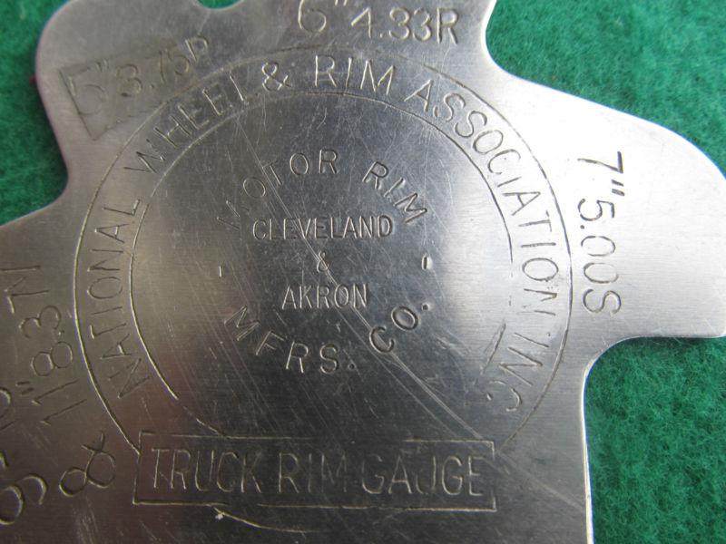 VINTAGE TRUCK RIM GAUGE CLEVELAND AKRON OHIO OLD TOOL, US $1.99, image 4