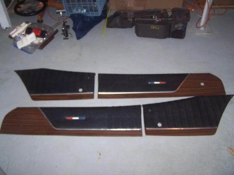 1971 72 gtx road runner satellite sebring upper door panels set of 4 black