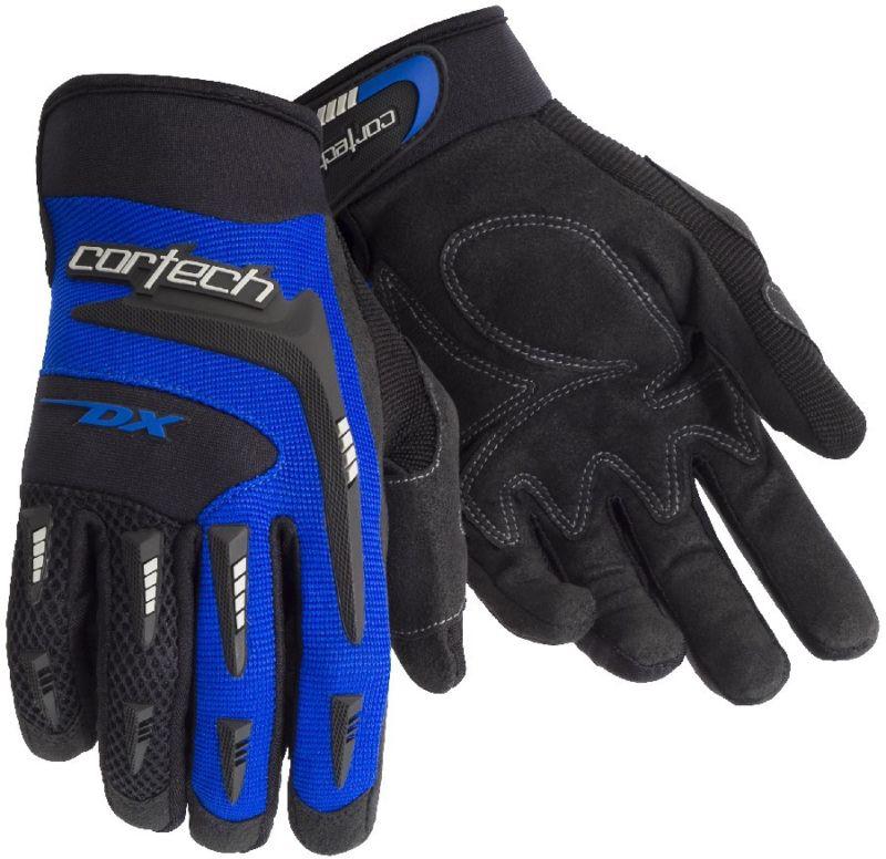 Cortech dx 2 blue 3xl textile motorcycle dirt bike riding gloves xxxl xxxlarge