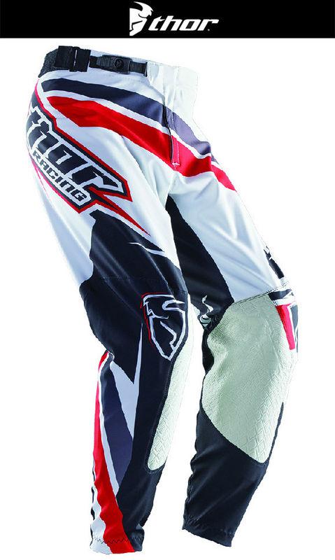 Thor prime slice red white sizes 28-38 dirt bike pants motocross mx atv 2014
