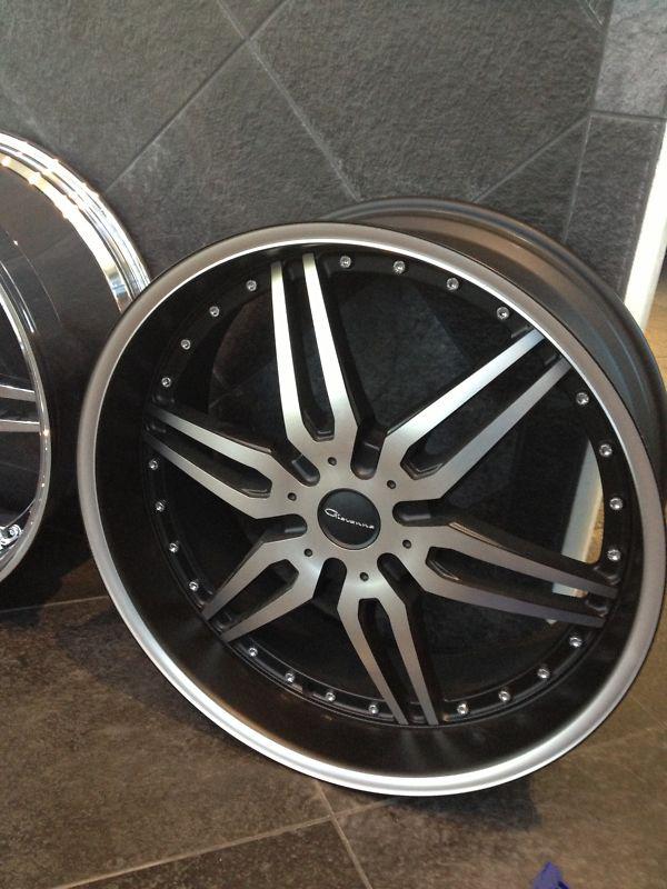 24" giovanna  black 6 lug  wheels rims