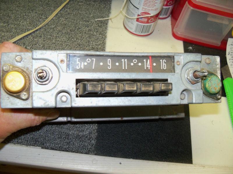 Working original 1960 rambler am radio serviced  04ma