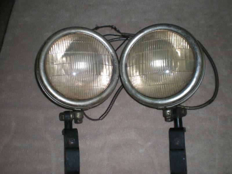 Vintage auto headlamps (pair) - s&m lamp co., no. 855 series