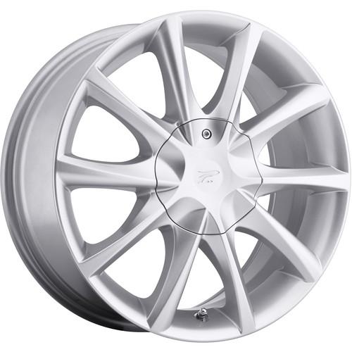17x7.5 silver platinum e-twine (081) wheels 4x100 4x4.25 +42 chevrolet aveo