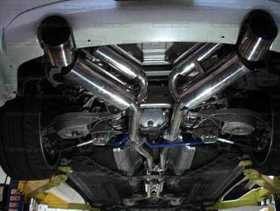 03-08 nissan 350z gt series stainless catback exhaust