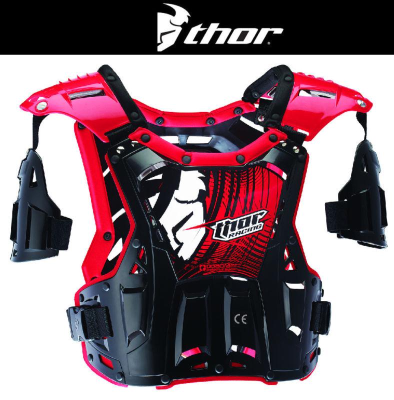 Thor quadrant red roost guard chest protector dirt bike motocross atv 2014