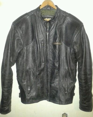 Harley davidson distressed quilted leather coat