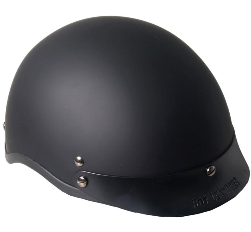 Flat black shorty half motorcycle helmet dot approved matte black biker xs-2x