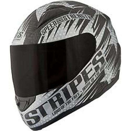 Speed & strength ss1100 stars and stripes full-face adult helmet,black,small/sm