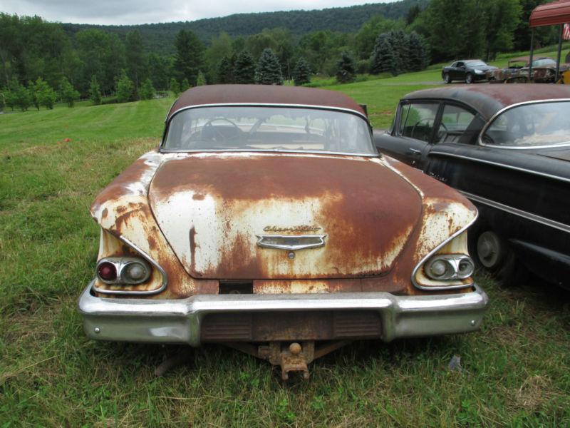 1958 Chevy Bel Air -  White 2dr Coupe  Great for restoration, US $2,500.00, image 7