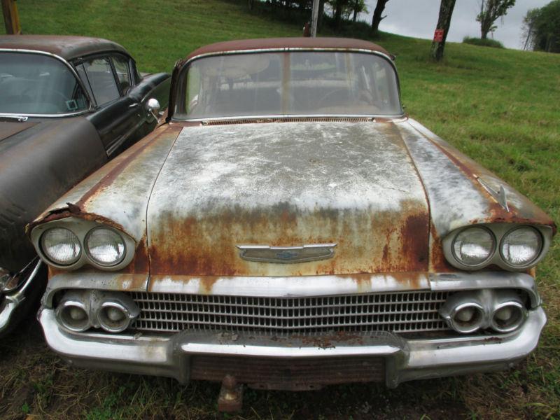 1958 Chevy Bel Air -  White 2dr Coupe  Great for restoration, US $2,500.00, image 9
