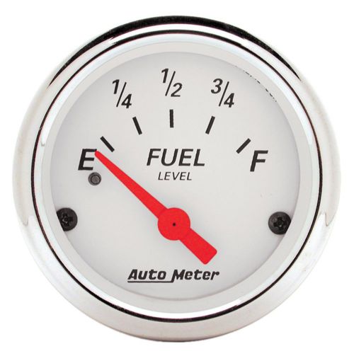 Auto meter 1317 arctic white; fuel level gauge