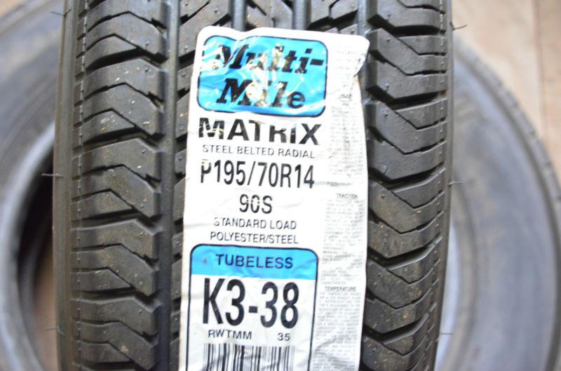 1 new 195 70 14 multi-mile matrix blem tire