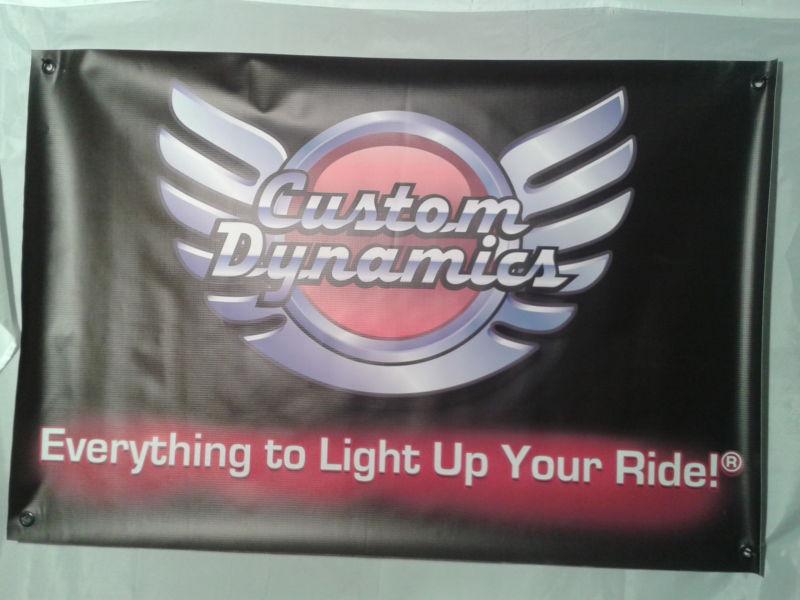 Custom dynamics garage banner advertisement