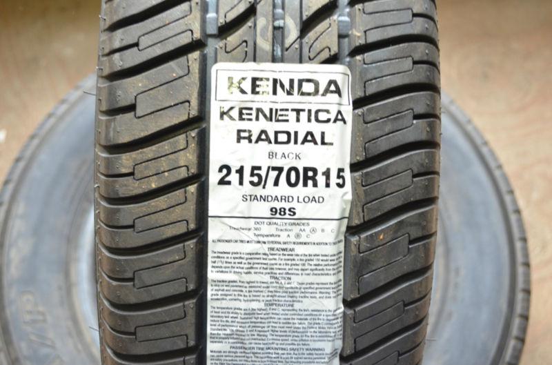 1 new 215 70 15 kenda kenetica blem tire