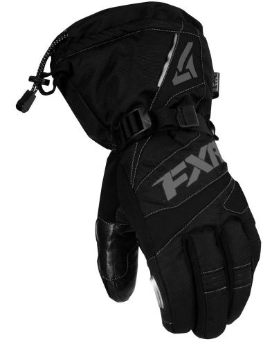 Fxr mens fuel black/charcoal cold weather snowmobile gloves- s-m-l- 2xl-3xl- new