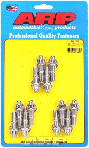 Arp header studs 12-point nuts stainless polished 3/8&#034;-16 1.670&#034; u.h.l. setof12