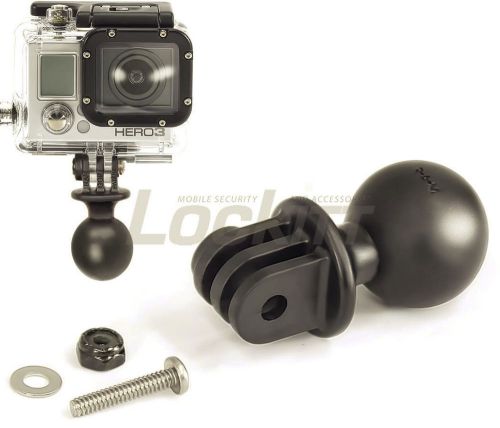 Ram gopro hero camera mount adapter 1&#034; ball - made in usa