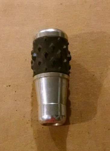 Radical gear shift knob clear anodized w/ raised rubber grip